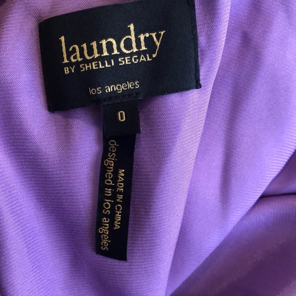 LAUNDRY by SHELLI SEGAL Chiffon Halter Dress - Picture 6 of 7